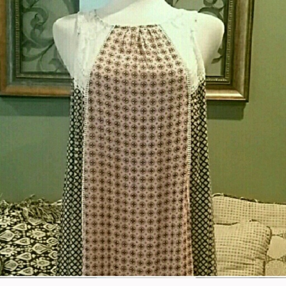 Boho-spirit sleeveless Dress - large NWT!